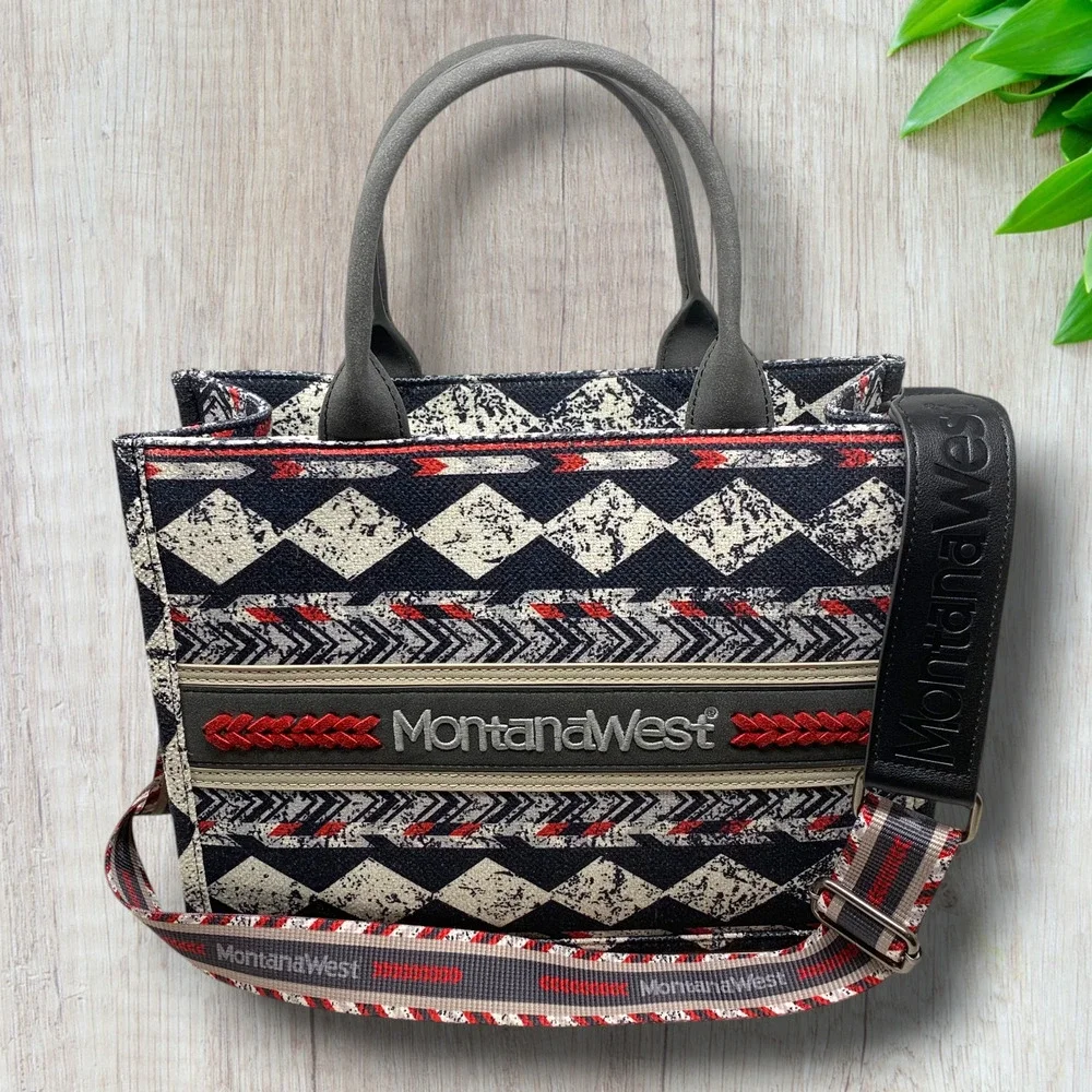 Montana West Aztec Concealed Carry Tote Bag Western Crossbody Purse MW01G-8120S